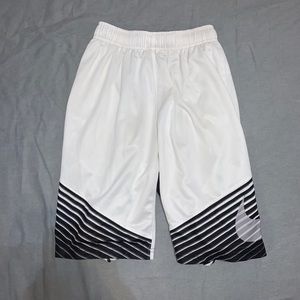White Nike Elite shorts